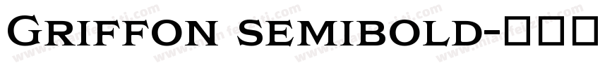 Griffon semibold字体转换